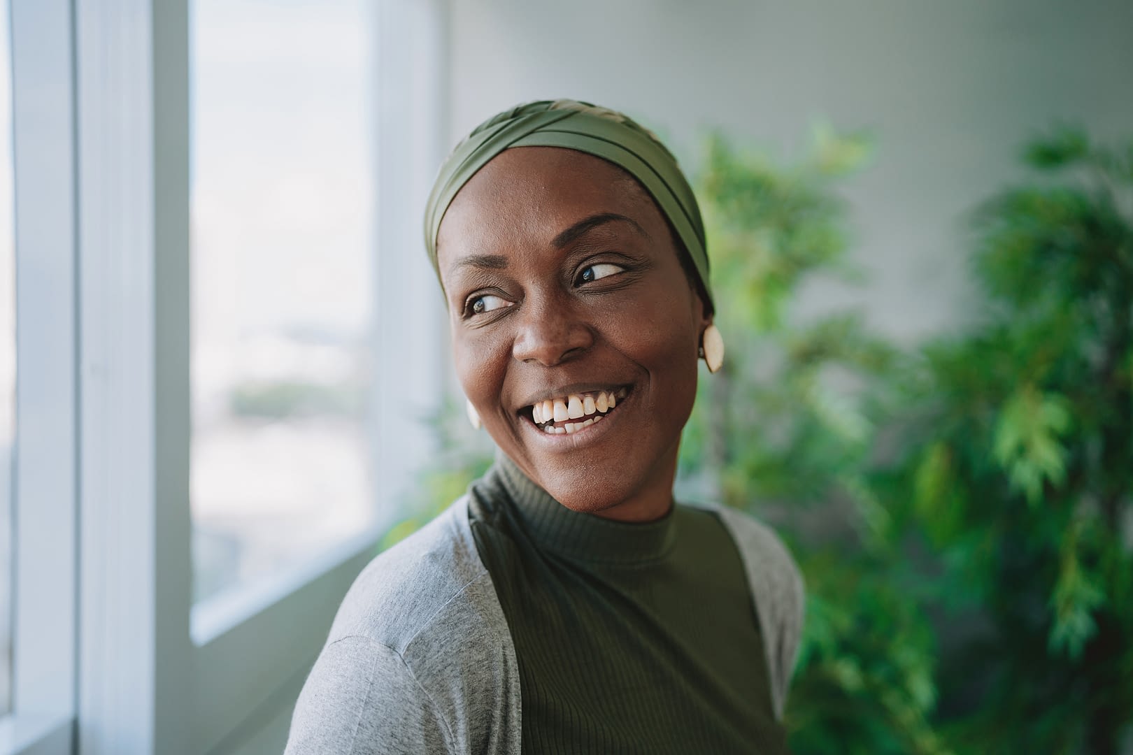 Portrait of a woman smiling