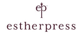 The logo for Esther Press, which is hosting the top recommended Christian women's conference.