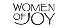 The logo for Women of Joy, which offers a Christian Women's conference to help women learn about God.