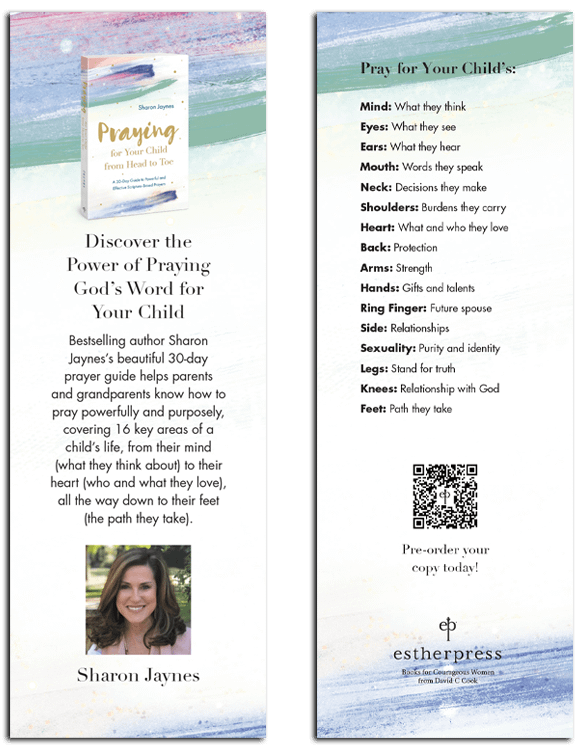 praying for your child bookmark image
