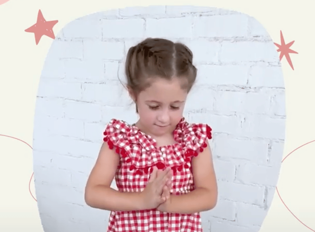 Brie recites the early childhood declaration from Be Wonderfilled.