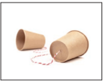 children's ministry activities: paper cup telephones